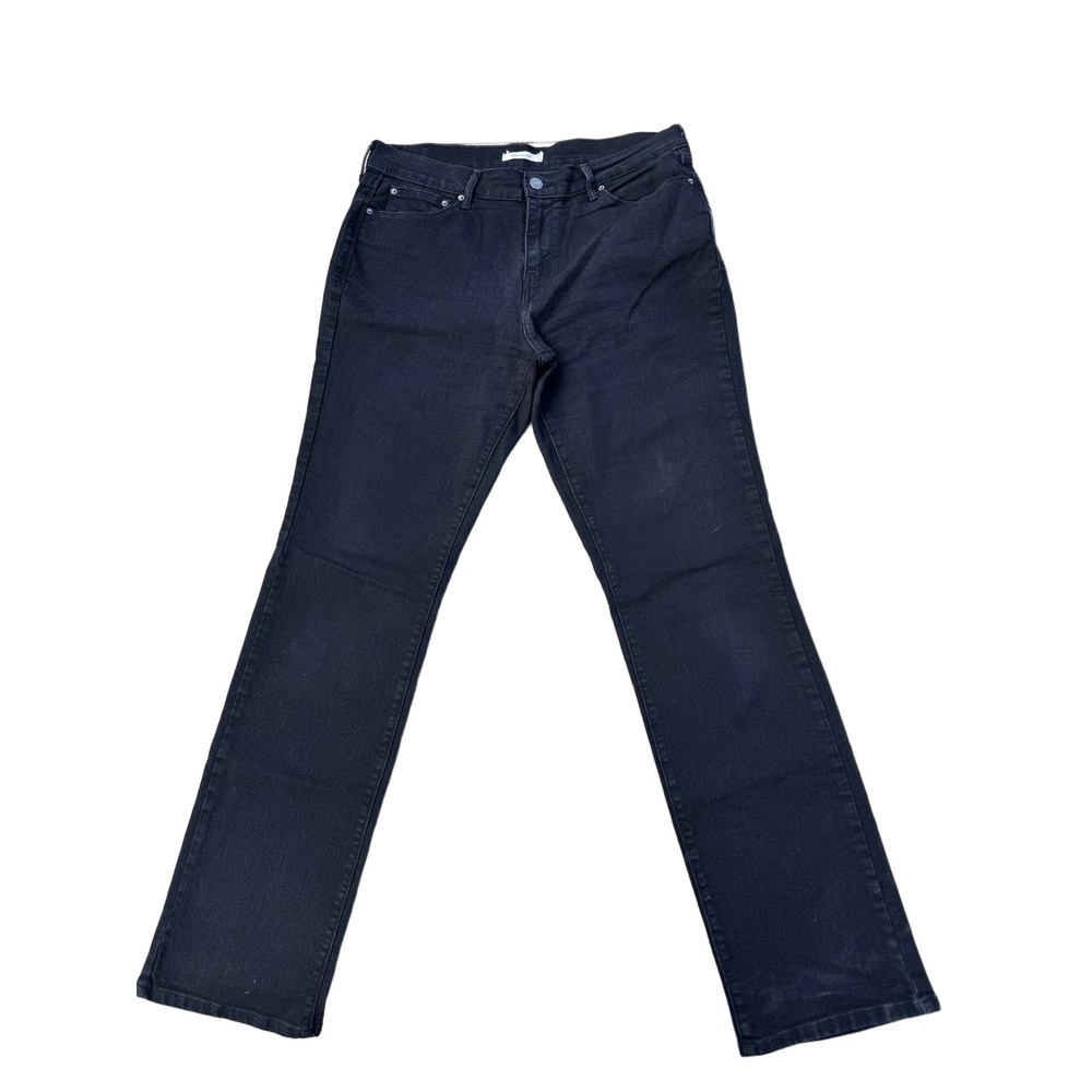 LEVI STRAUSS 505 unisex  Jeans W31 L34 12L Black Straight Leg Five-Pocket casual
